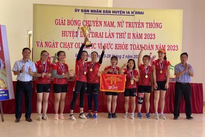 Tham gia Giải Bóng chuyền nam, nữ truyền thống huyện Ia H’Drai lần thứ II năm 2023 và Ngày chạy Olympic vì sức khỏe toàn dân năm 2023
